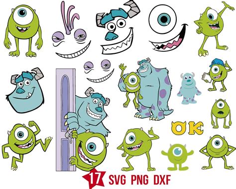 Monsters inc svg, Mike svg, Sully svg, Boo svg | BOXMEDIART Svg Cut ...