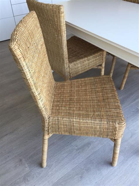 **FREE** Set of 4 Ikea wicker dining chairs | in Bradford, West ...