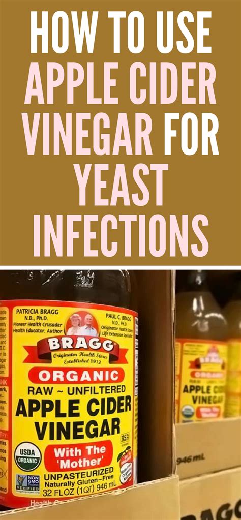 How to Use Apple Cider Vinegar for Yeast Infections #acv #yeastinfection #candida | Yeast ...