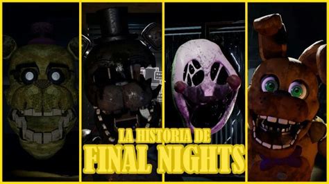 La historia de final nights 1,2,3,4 y redux (fangame de jeliliam ...