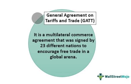 General Agreement On Tariffs And Trade (GATT) - History, Purpose