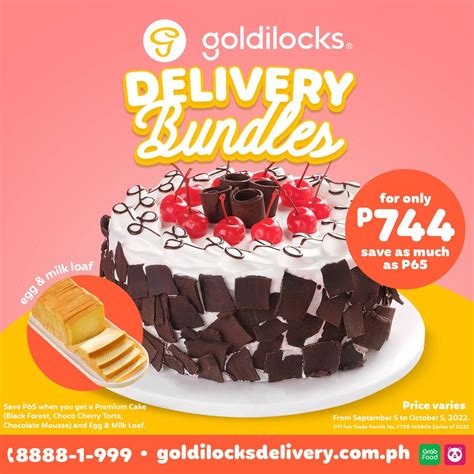 Goldilocks PH on Twitter: "Buy a Black Forest Cake* and Egg and Milk Loaf Bread for only P744 at ...