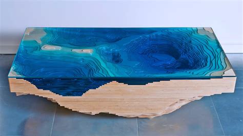 This Abyss Table Is Designed To Look Like The Sea Floor With a ...