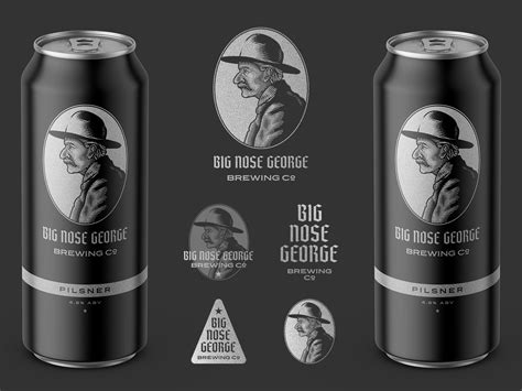 Big Nose George Brewing Co. • Pilsner by Peter Voth on Dribbble