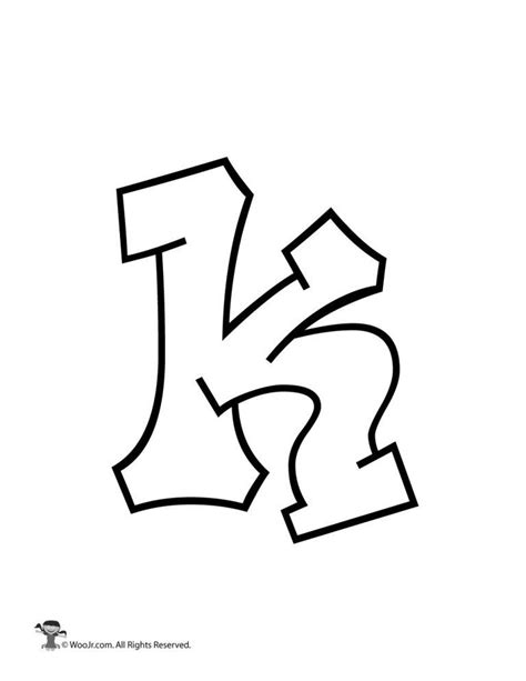 Printable Graffiti Bubble Letters Alphabet | Woo! Jr. Kids Activities Graffiti Letters Styles ...