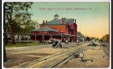 Vintage Railroad Pictures: Pennsylvania Railroad Station, Williamsport ...