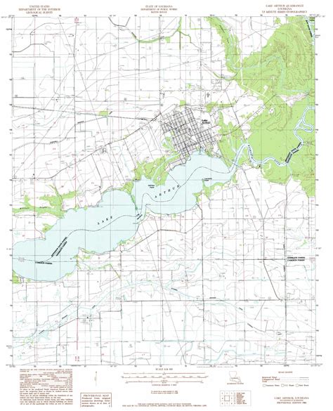 Lake Arthur topographic map, LA - USGS Topo Quad 30092a6