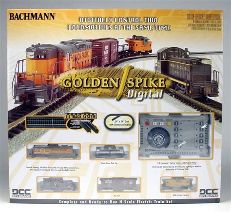 Bachman Bachmann N 24131 Golden Spike Train Set with Digital Control, Union Pacific (Includes 2 ...