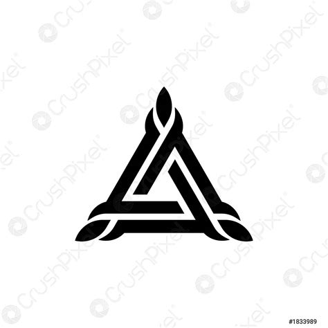 triangle logo design Minimalist Triangle Geometry Logo - stock vector 1833989 | Crushpixel