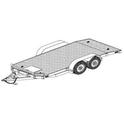 Tandem Car Carrier Trailer Blueprints | Northern Tool + Equipment