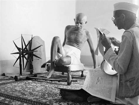 Gandhi and His Spinning Wheel: The Story Behind a Famous Photo | Time.com