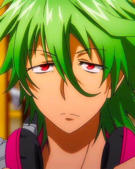 Green Haired Anime Character Male