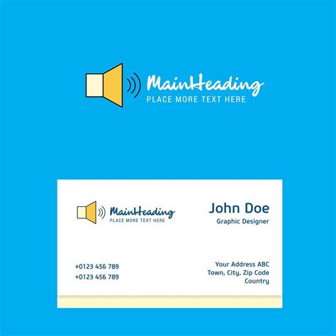 Volume logo Design with business card template Elegant corporate ...