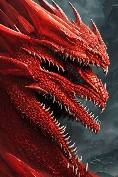 ancient red dragon, highly detailed, d & d, fantasy, | Stable Diffusion