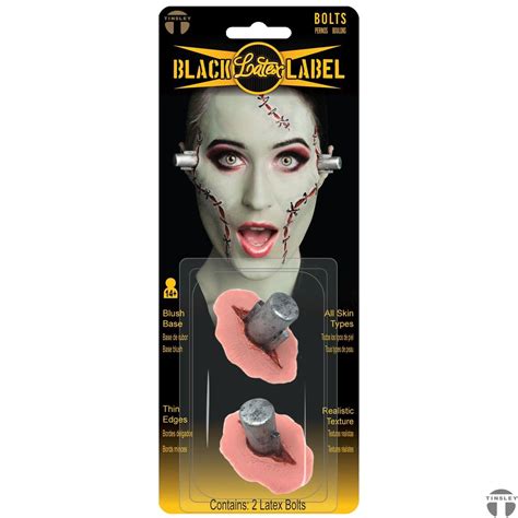 Frankenstein Bolts Latex Deluxe Stage Halloween Costume Makeup Frank N Bolts Prosthetics - Black ...