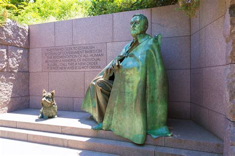 Visiting the FDR Memorial in Washington, D.C.