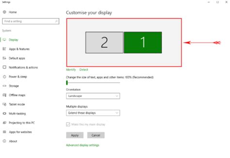 How to Switch Monitor 1 and 2 in Windows 10 After Extending Display