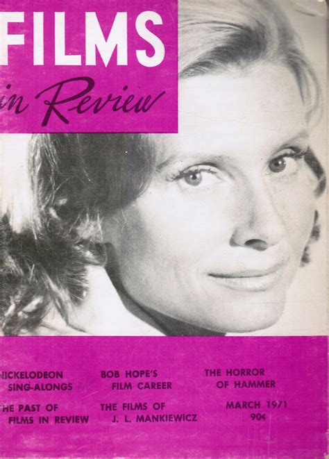 Films in Review / Vol. XXII, No. 3 / March 1971 Marian McCargo , Cover