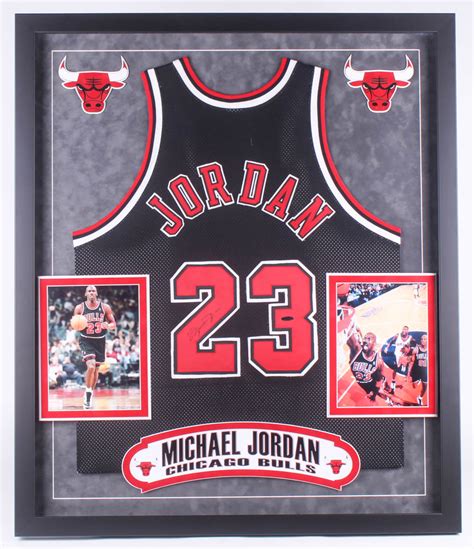 Michael Jordan Signed 34x40 Custom Framed Jersey (PSA LOA) | Pristine ...