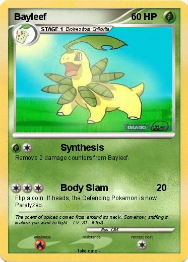 Pokémon Bayleef 48 48 - Synthesis - My Pokemon Card