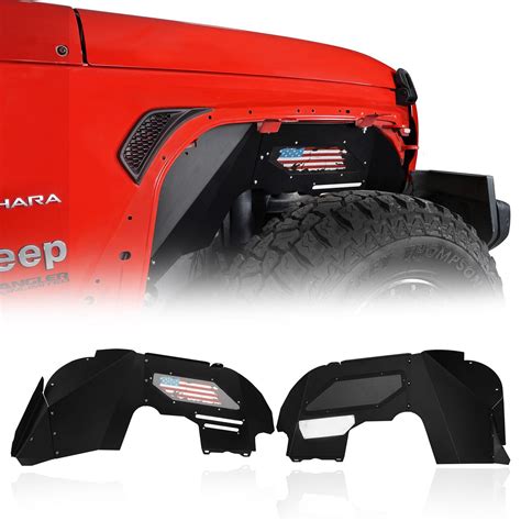 Jeep JL Front Inner Fender Liners for 2018-2021 Jeep Wrangler JL Sahara - u-Box Offroad