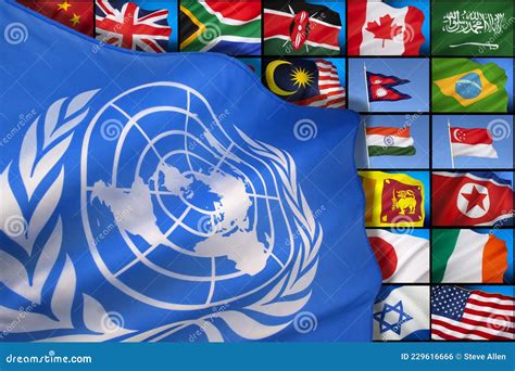 The United Nations Flag editorial photo. Image of nations - 229616666