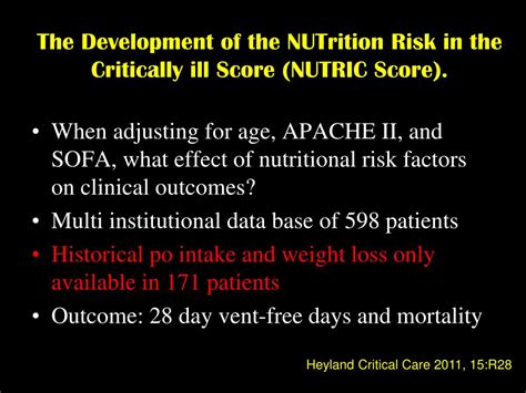 PPT - Iatrogenic Malnutrition in the ICU: Time for a Change! PowerPoint ...