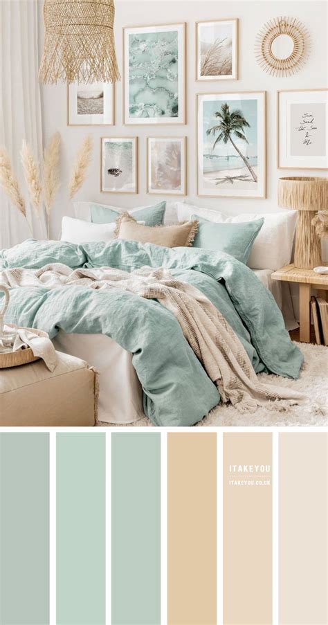 Light Green and Light Beige Bedroom – How To Use I Take You | Wedding ...