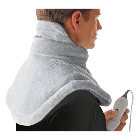 Sunbeam Renue Heat Therapy Neck and Shoulder Wrap Heating Pad, Grey ...