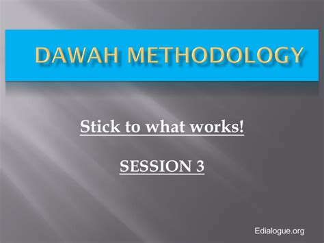 12 techniques - Training for Dawah