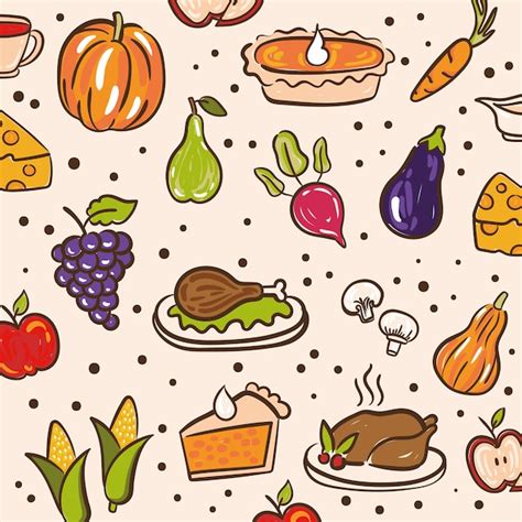 Premium Vector | Bundle of thanksgiving day pattern set icons