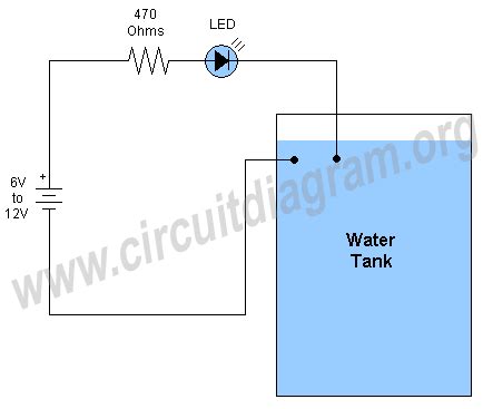 Simple Water Level Indicator Circuit | Circuit Diagram