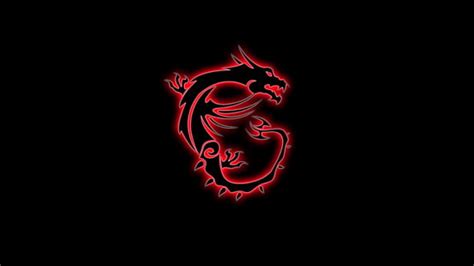 HD wallpaper: red dragon illustration, msi, logo, Technology, studio ...