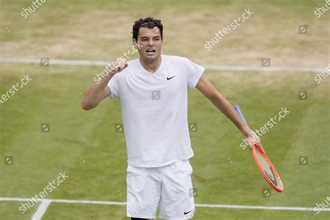 Taylor Fritz Us Celebrates Winning First Editorial Stock Photo - Stock ...