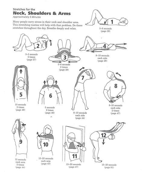 Neck and Shoulder Stretches | stretch/pain relief | Pinterest