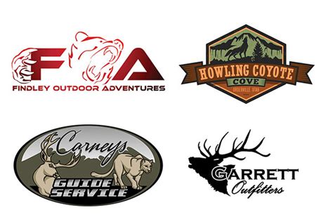 Custom Hunting and Fishing Logos