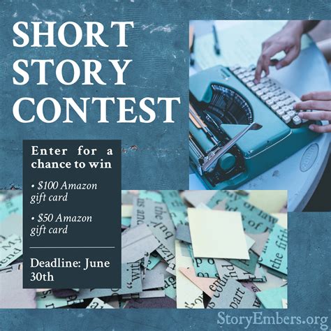 Announcing Our Second Annual Short Story Contest | Writing contests, Writing competition, Memoir ...