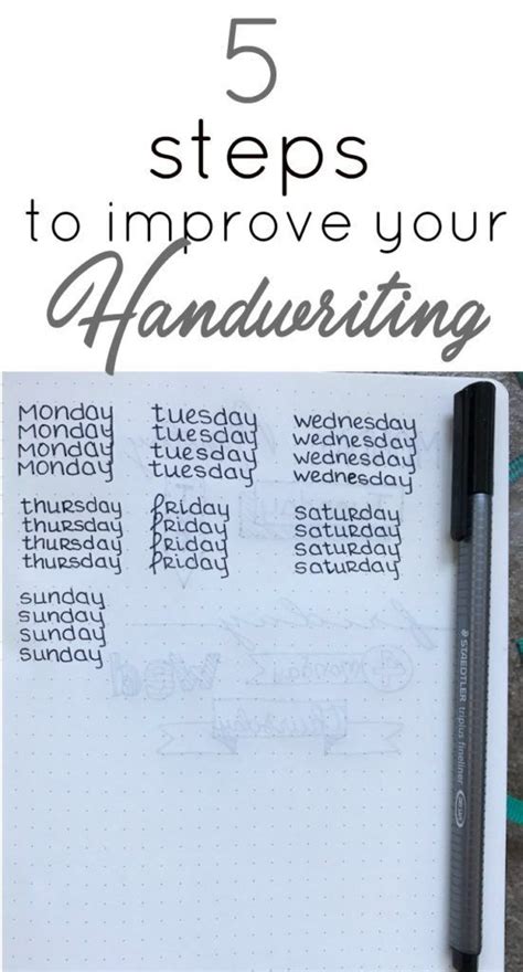 5 Steps to Improve Your Handwriting ⋆ The Petite Planner | Learn handwriting, Improve your ...