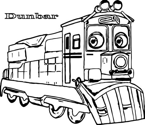 Chuggington Dunbar Coloring Page - Wecoloringpage.com