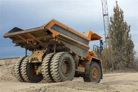 Large Mining Dump Truck. Transport Industry Stock Image - Image of ...