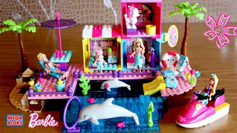 Barbie Doll Pet Beach Boardwalk MegaBlok Barbie Lego Shops and Pool ...