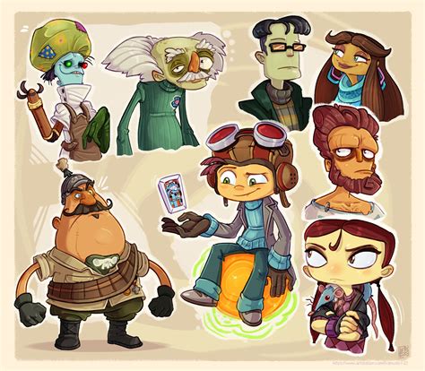 ArtStation - Psychonauts : Characters Sketch