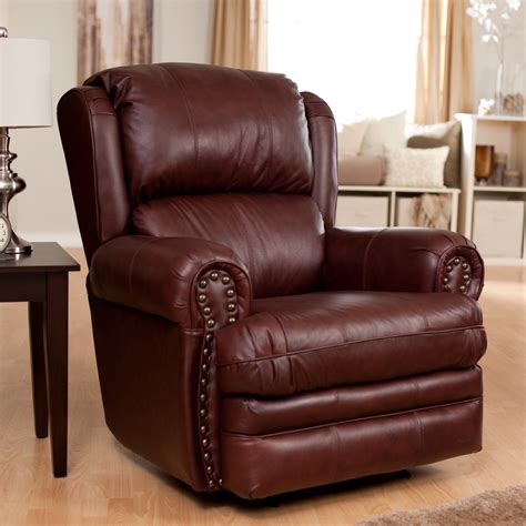 Catnapper Deluxe Buckingham Leather Rocker Recliner | www.hayneedle.com