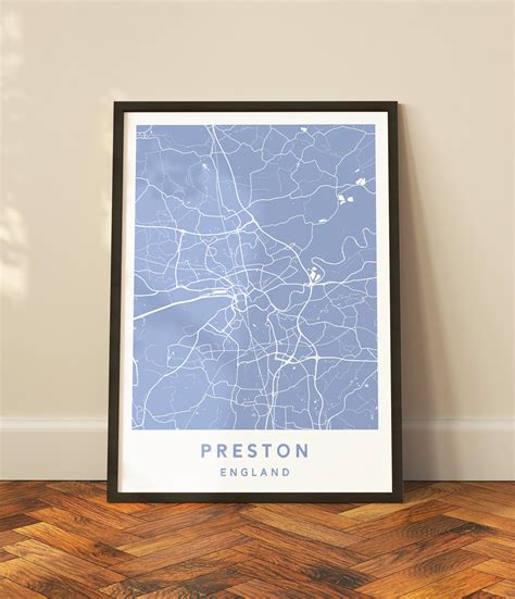 Preston, England – Map – Plume