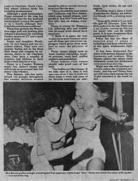 1974 January - Wrestling Revue - Penny Banner