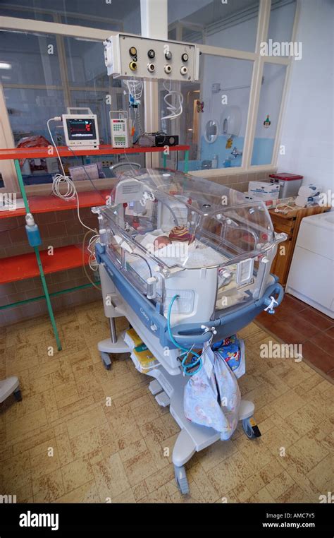 New Born premature Baby in incubator - Neonatal Intensive Care Unit ...