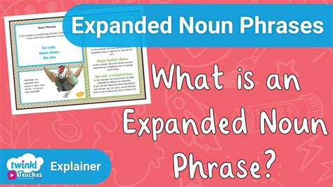 What is an Expanded Noun Phrase? - YouTube