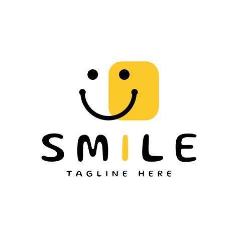 simple happy smile logo design 10521358 Vector Art at Vecteezy