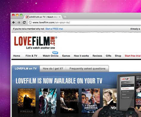 Movie-streaming service LoveFilm jumps onto its first Internet set-top box