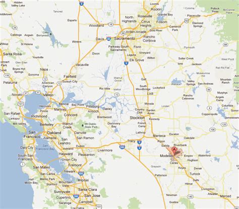 Modesto, California Map